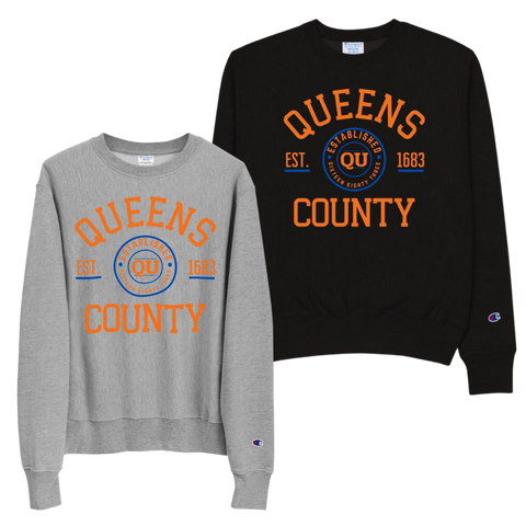 Queens County Oxtail Gravy x Champion Sweatshirt Grey/ Black - Oxtail Gravy New York